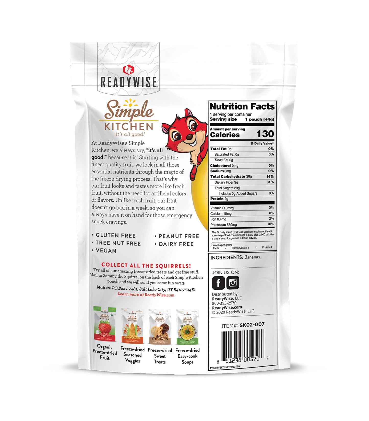 WISE SK05-007 6 CT PK - SIMPLE KITCHEN BANANAS
