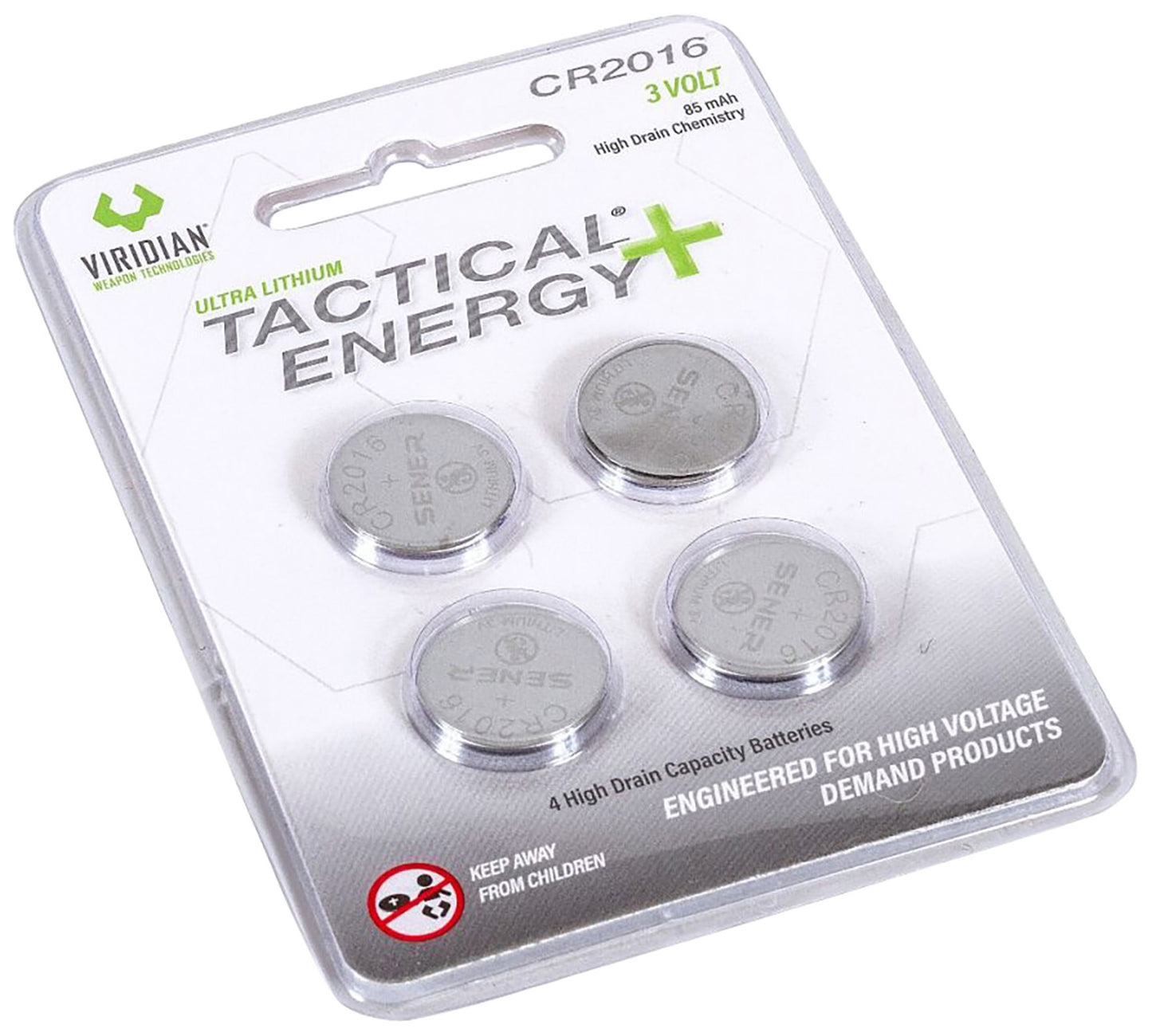 VIR 350-0013 TACTICAL ENERGY CR2016 LITH BATT 4PK