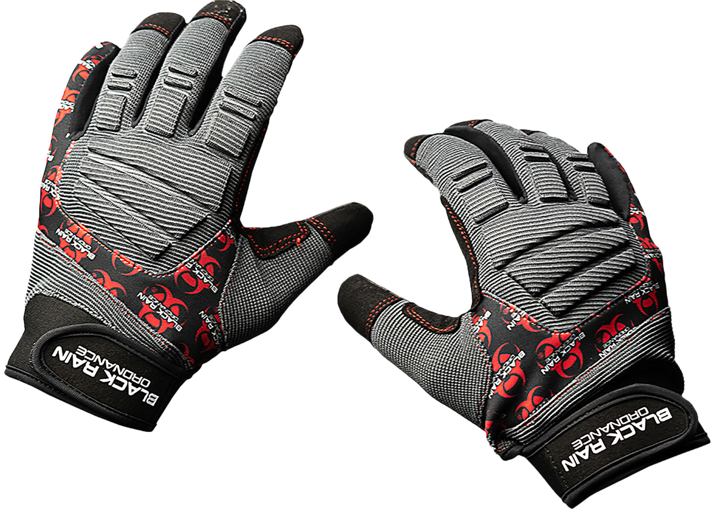BRO TACT-GLOVE-GRY/BLK/RD-L TACT GLOVE B/G/R LG