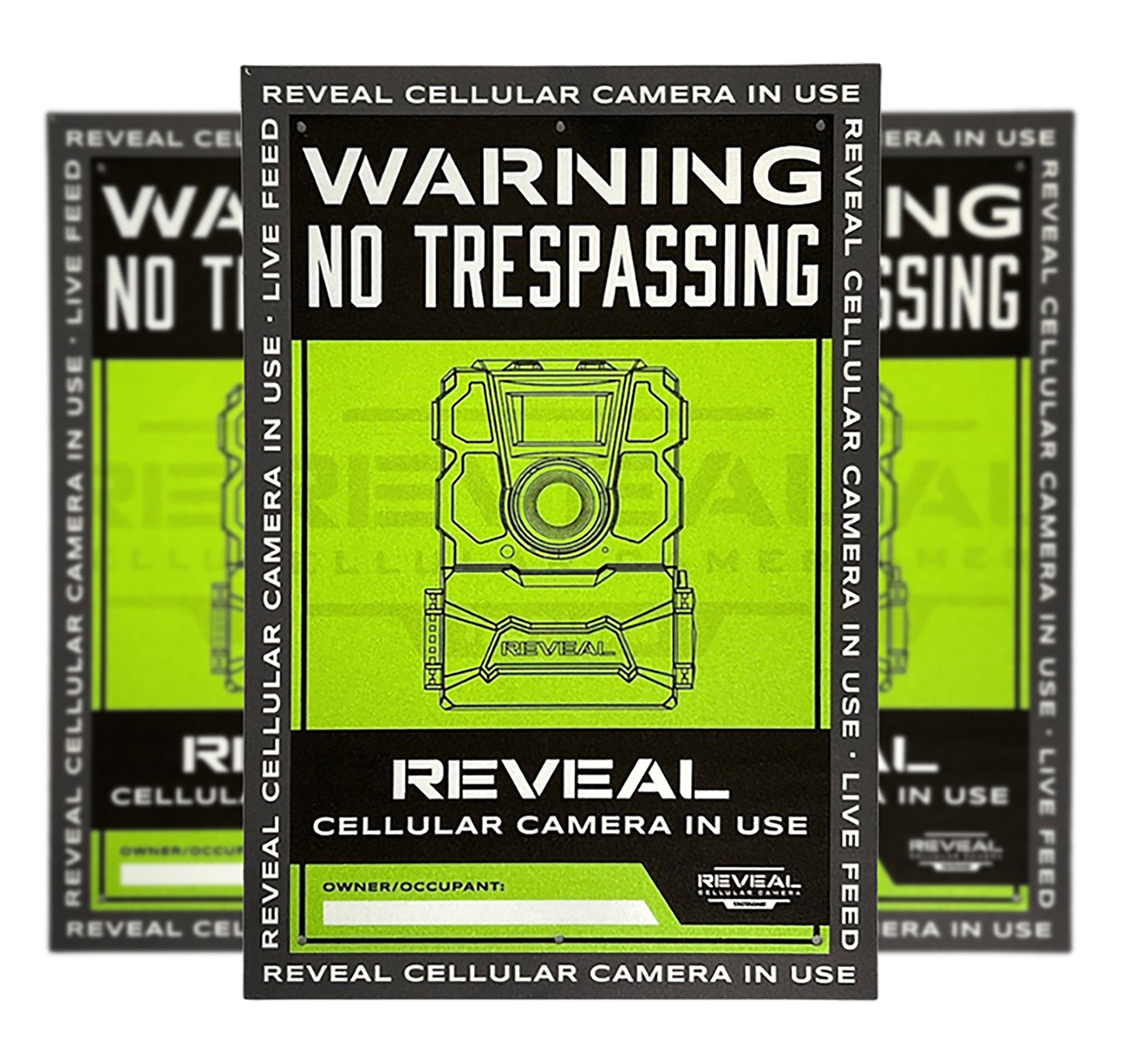 TACTA S-1 3 PK NO TRESPASSING SIGN