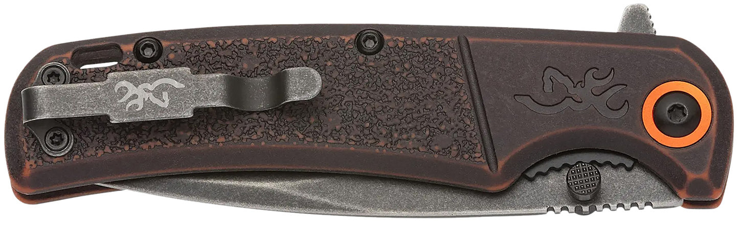 BRN 3220581B KNIFE BM SLIM WASH ORG/BLK BX