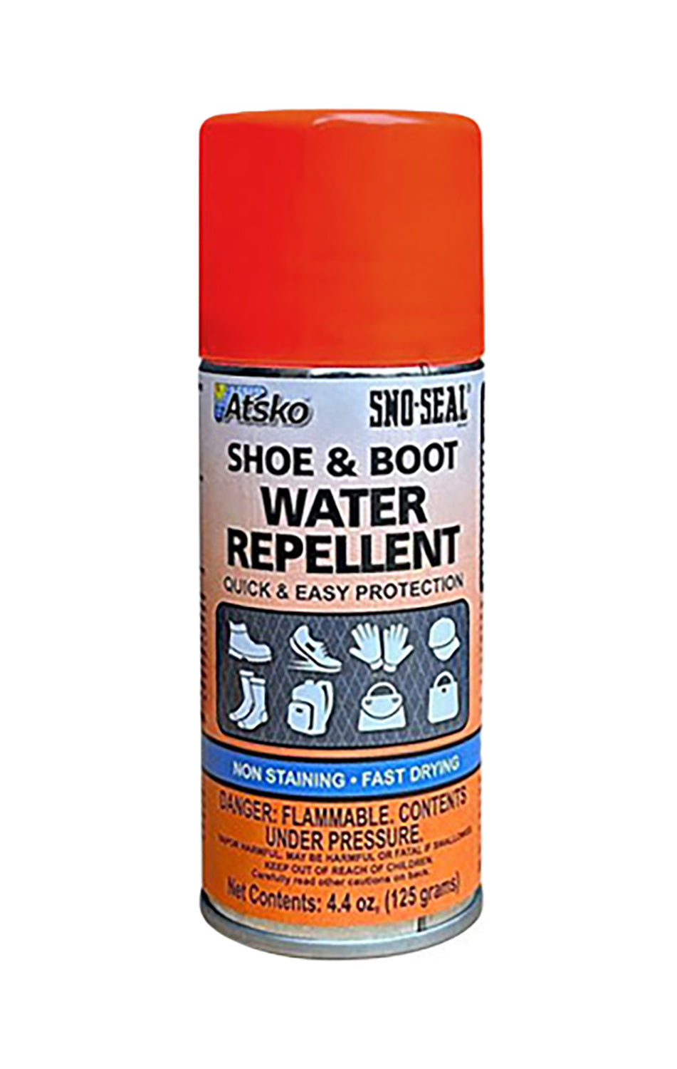 ATSKO 13366 SHOE/BOOT WATER REPELLENT AEROSOL 4OZ
