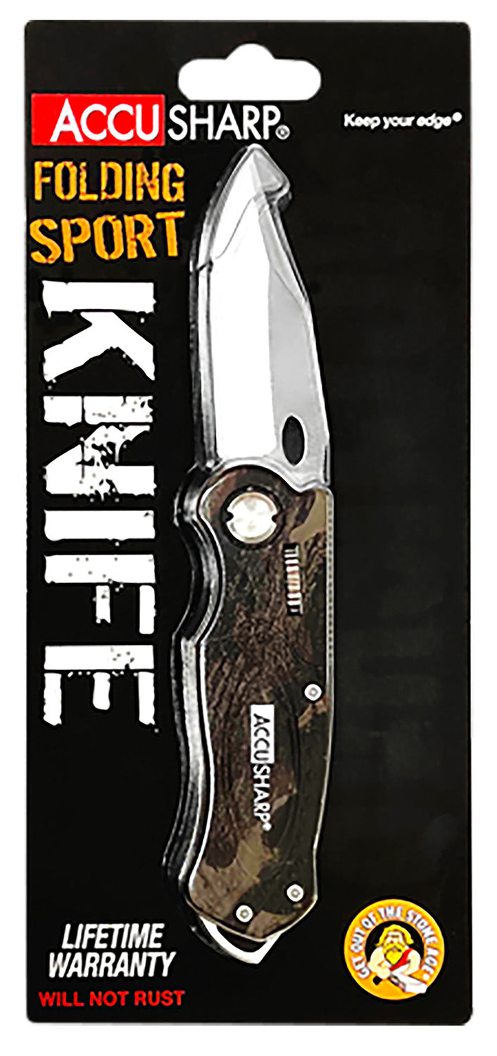 FPI 704C ACCUSHARP FOLDING SPORT KNIFE CAMO