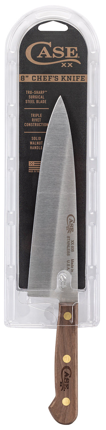 CASE 07316 CHEFS KNIFE 8IN W/SOLID HANDLE