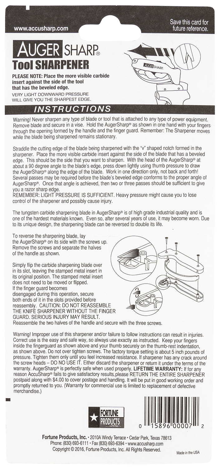 FPI 007C  AUGERSHARP  TOOL SHARPENER