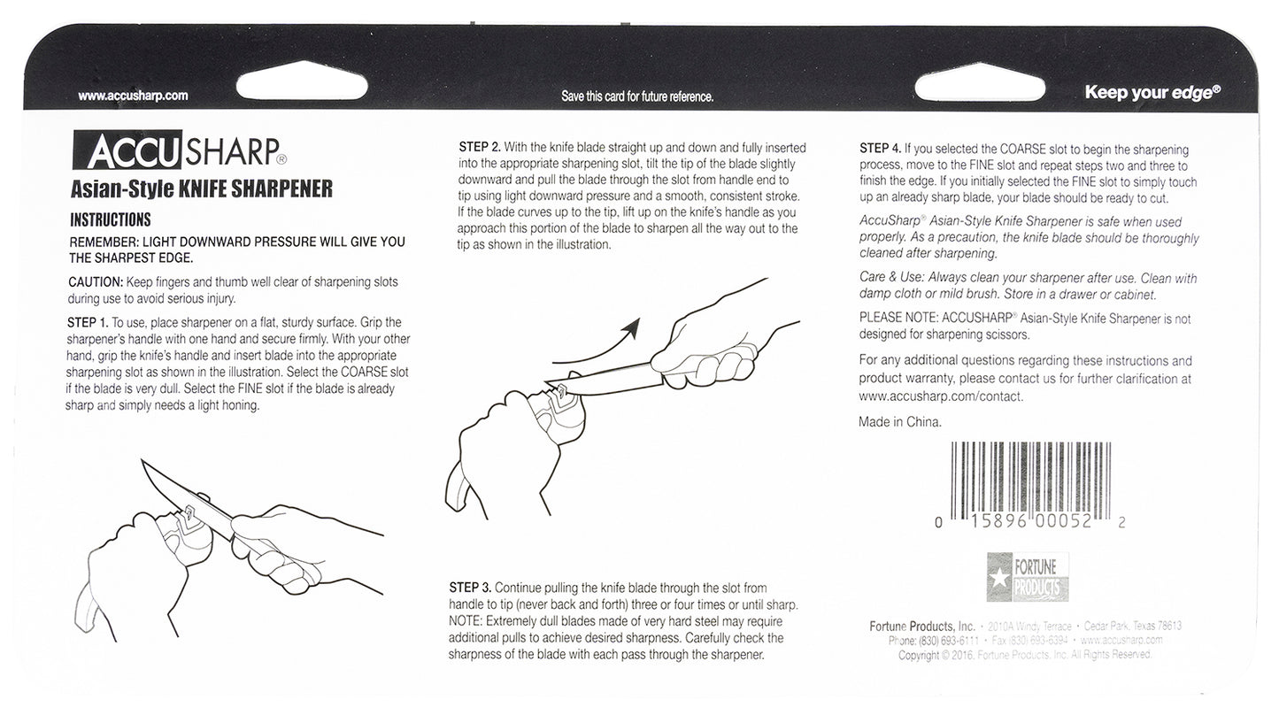 FPI 052C  ACCUSHARP ASIAN STYLE KNIFE SHARPENER