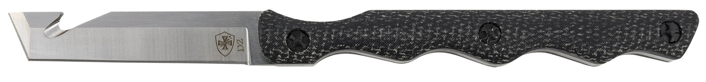 TEMP NTKB222   NECK KNIFE SILVER BLK D2 TANTO