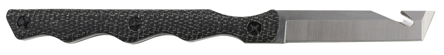 TEMP NTKB222   NECK KNIFE SILVER BLK D2 TANTO