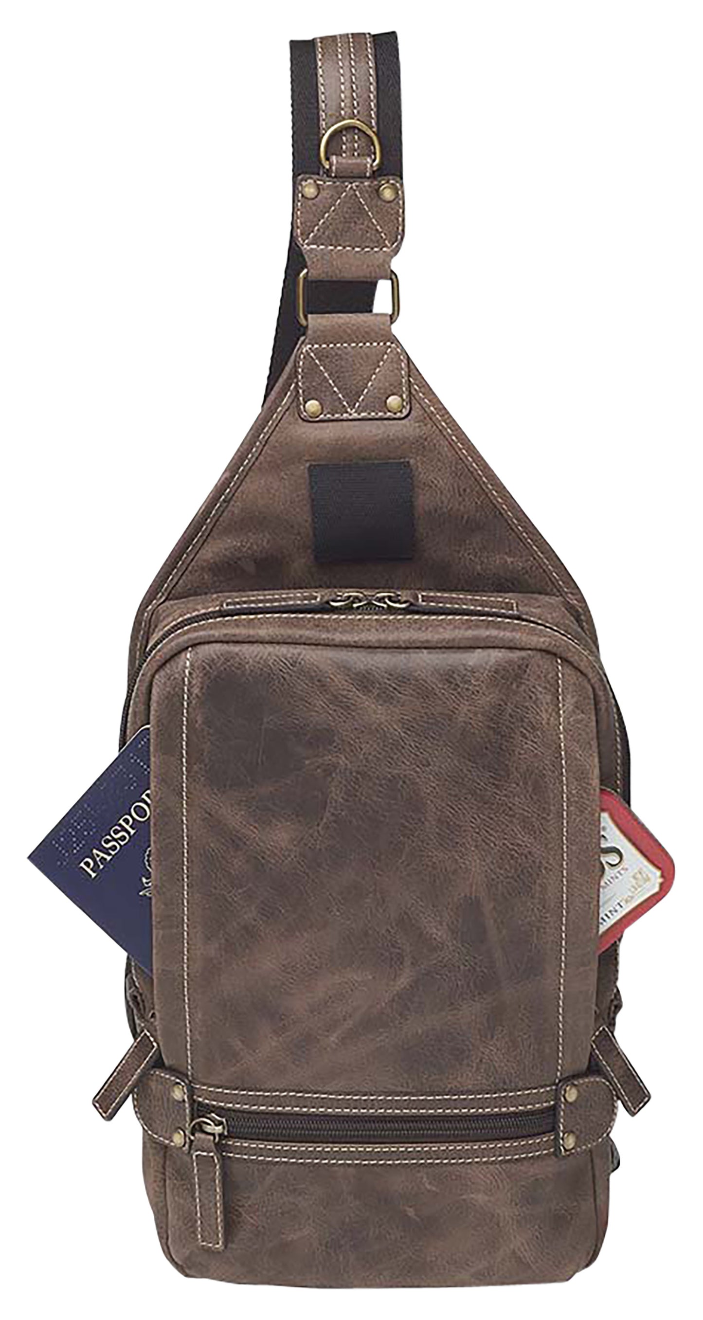 GTM  GTM-CZY/108      SLING BACKPACK          BRN