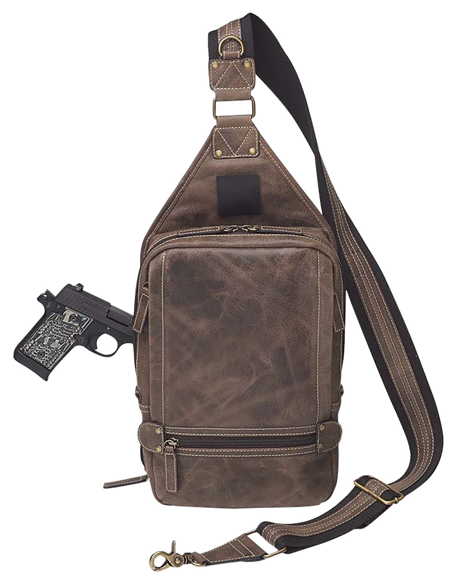 GTM  GTM-CZY/108      SLING BACKPACK          BRN