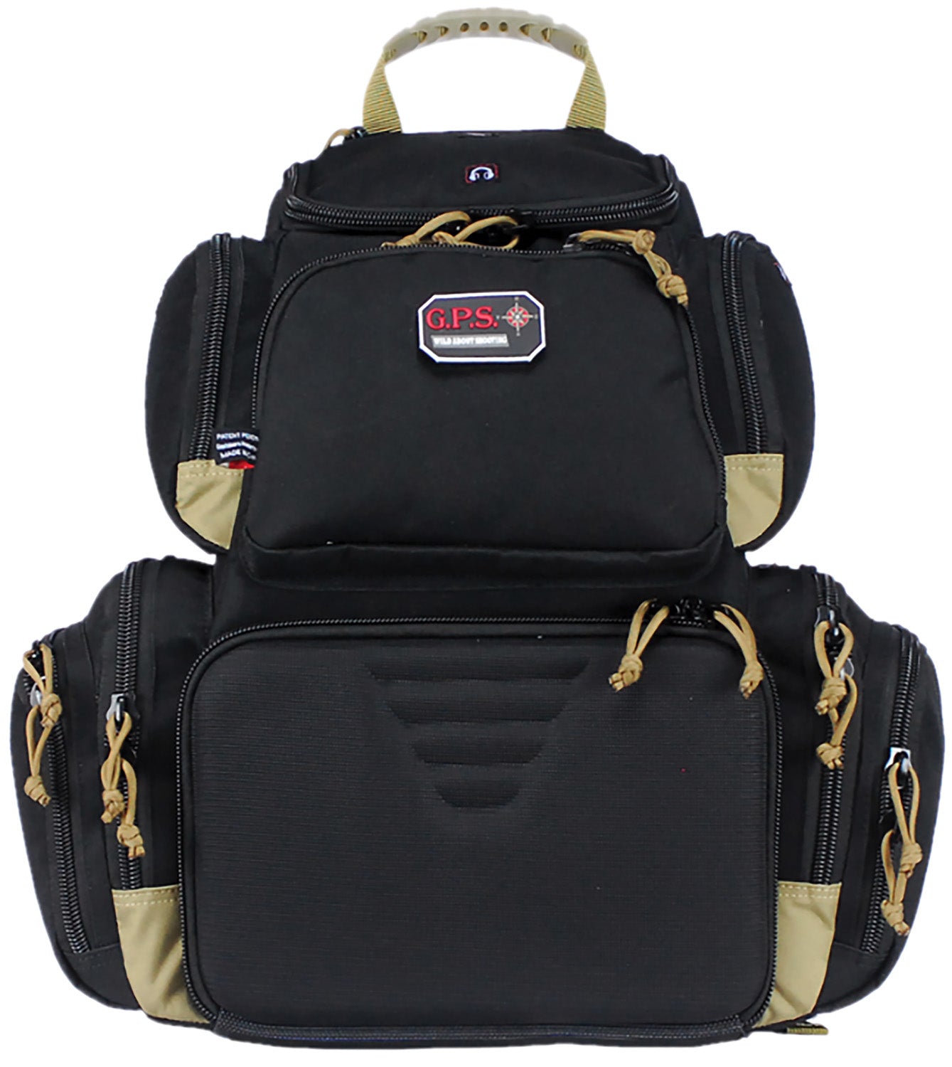 GPS GPS1711BPBT  HANDGUNNER BACKPACK 4GN   BLK/TAN