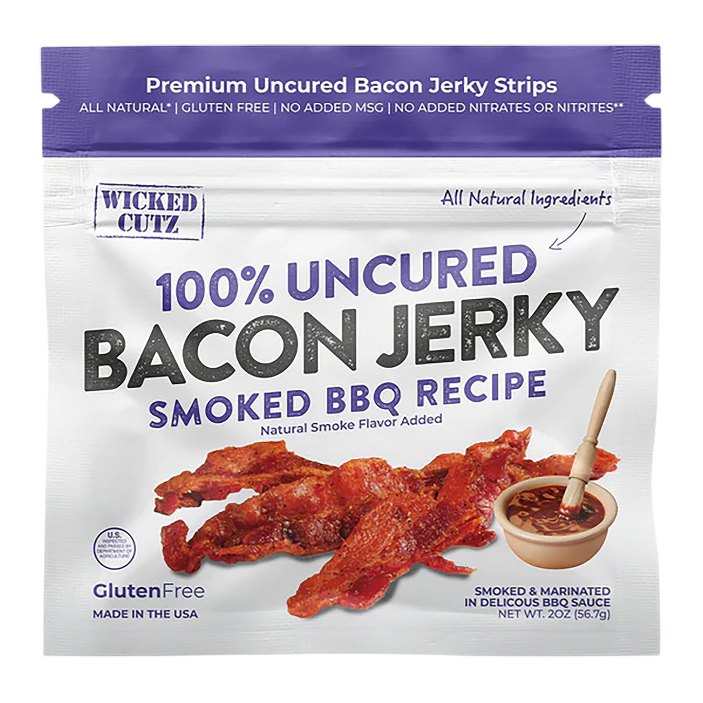WICKED CUTZ WCPJ02BQ  SMOKED BBQ BACON          10